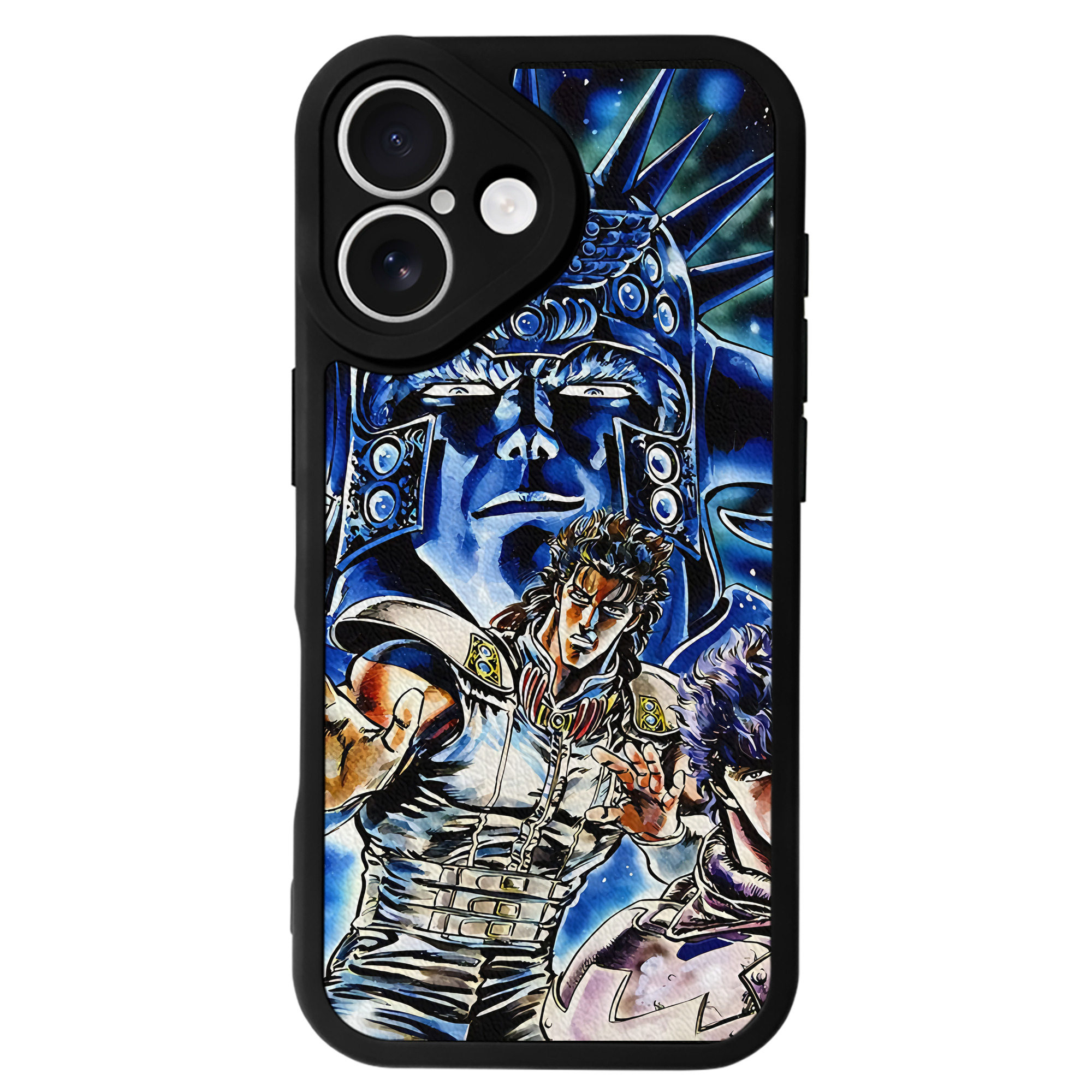 （画像用） 北斗の拳 Fist of the North Star 【iPhone 16シリーズ対応】シリコンスマホケース（レザー調） 材質：シリコン